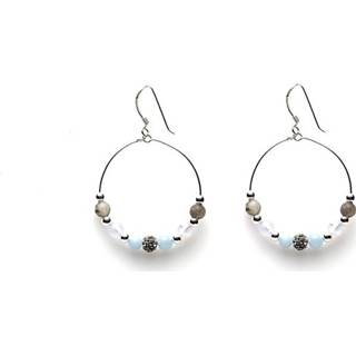 👉 Oorbel blauw Bohemian Light Blue Oorbellen van Karma