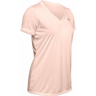 Grijs vrouwen s Under Armour - Women's Tech S/S V-Neck Twist Sport-T-shirt maat S, 192564304554