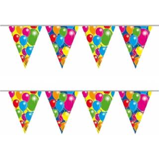 👉 Vlaggenlijn 2x Feest met ballonnen 10 meter