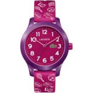 👉 Horloge roze silicone kinderen Lacoste Kids met Horlogeband 7613272250375