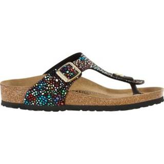 👉 Vrouwen zwart damesschoenen Birkenstock Gizeh oriental mosaic black regular 4044477108353