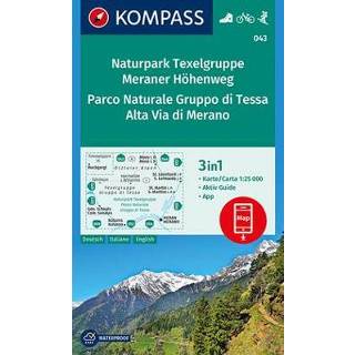 👉 KOMPASS Wanderkarte Naturpark Texelgruppe, Meraner Höhenweg, Parco Naturale Gruppo di Tessa, Alta Via Merano 9783990443941