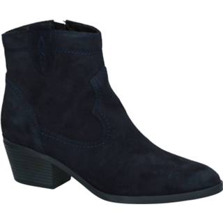 👉 Enkel laarzen daim blauw vrouwen blauwe Donkerblauwe Enkellaarzen met Rits Tamaris