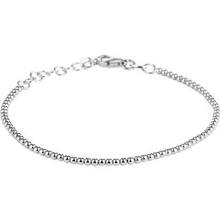 👉 Armband zilveren rhodium Bolletjes met