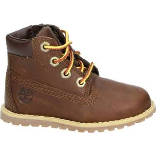 👉 Bruin leer unisex Timberland Pokey Pine rits- & gesloten boots 8719796299285 871979629925