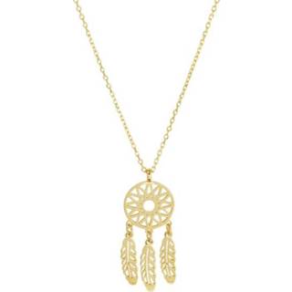 👉 Geelgouden Collier met Droomvanger Hanger