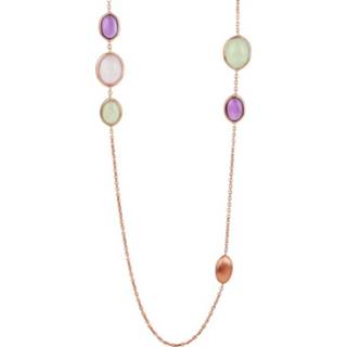 👉 Roségouden Anker Collier met Multicolor Edelstenen