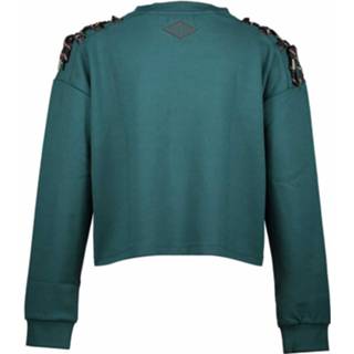 👉 Sweater groen 140 meisjes donkergroen Frankie & Liberty! - Maat Polyester/viscose/elasthan 5704888317711