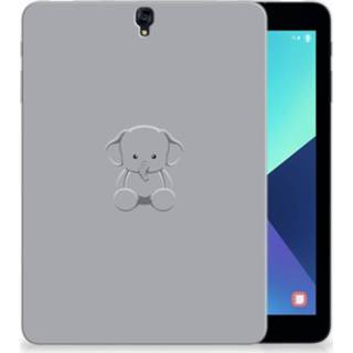 👉 Samsung Galaxy Tab S3 9.7 Tablet Back Cover Grijs Baby Olifant