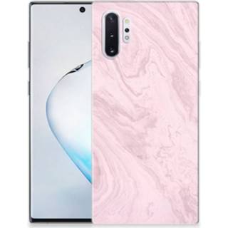 👉 Roze Samsung Galaxy Note 10 Plus Tablet Back Cover Marble Pink 8720091911819
