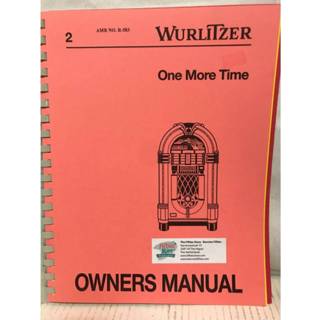 👉 Mannen Wurlitzer One More Time Manual