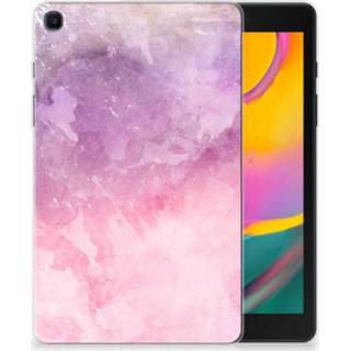 👉 Tablethoes roze purper Samsung Galaxy Tab A 8.0 (2019) Pink Purple Paint 8720091933521