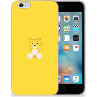 👉 Telefoonhoes baby's Apple iPhone 6 | 6s Telefoonhoesje met Naam Baby Leopard 8720091949928