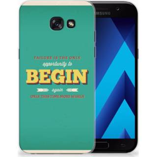 👉 Samsung Galaxy A5 2017 Siliconen hoesje met naam Quote Begin