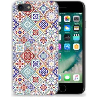 👉 Apple iPhone 7 | 8 TPU Siliconen Hoesje Tiles Color