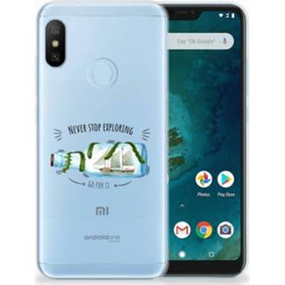 👉 Xiaomi Mi A2 Lite Telefoonhoesje met Naam Boho Bottle