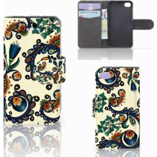 👉 Portemonnee Wallet Case Apple iPhone 4 | 4S Barok Flower 8718894573464