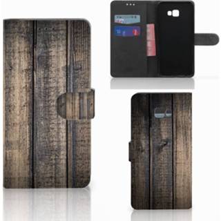 👉 Steiger hout Samsung Galaxy J4 Plus (2018) Book Style Case Steigerhout 8718894583647