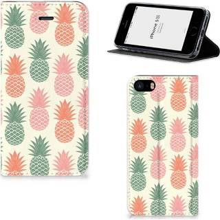 👉 IPhone SE|5S|5 Flip Style Cover Ananas 8718894585283