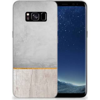 👉 Bumper hoesje Samsung Galaxy S8 Wood Concrete 8718894587669