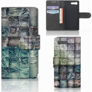 👉 Portemonnee Wallet Case met Pasjes Sony Xperia X Compact Spijkerbroeken 8718894602133