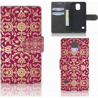 Portemonnee roze Wallet Case Samsung Galaxy S5 | Neo Barok Pink 8718894609989