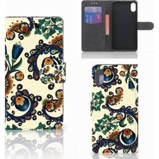 👉 Portemonnee XS Wallet Case Apple iPhone Max Barok Flower 8718894623336