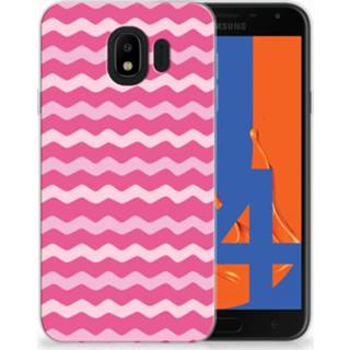 👉 Oranje Samsung Galaxy J4 2018 TPU Hoesje Design Batik Orange 8720091295339