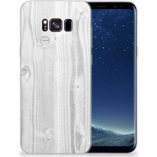 Bumper hoesje wit Samsung Galaxy S8 Plus White Wood 8718894941638