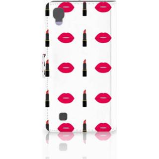 👉 Lippen stift LG X Power Telefoon Hoesje Lipstick Kiss 8718894953464