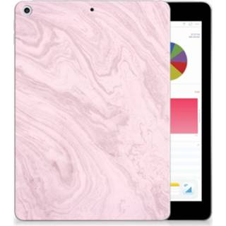 👉 Roze Apple iPad 9.7 2018 | 2017 Tablet Back Cover Marble Pink 8718894960851
