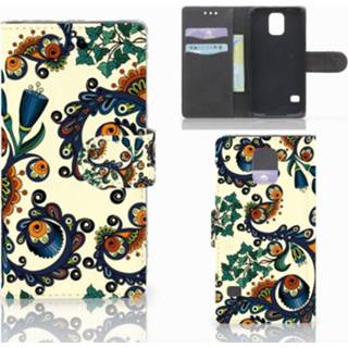 👉 Portemonnee Wallet Case Samsung Galaxy S5 | Neo Barok Flower 8718894968246