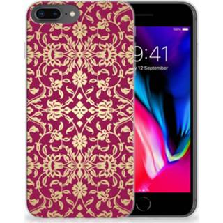 👉 Siliconen Hoesje Apple iPhone 7 Plus | 8 Plus Barok Pink