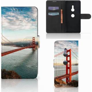 👉 Flip cover Sony Xperia XZ3 Golden Gate Bridge 8718894969175