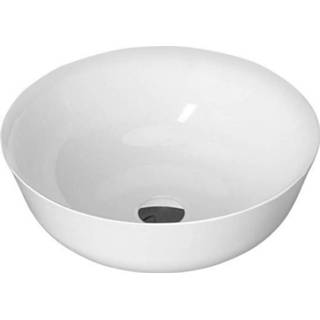 👉 Waskom wit marmer rond zonder waste singa Opbouw Sapho 41.5x15.2 cm 8590913846502