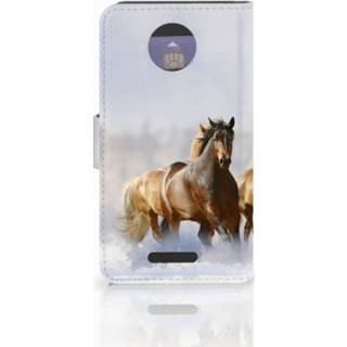 👉 Telefoon hoes Microsoft Lumia 650 Telefoonhoesje met Pasjes Paarden 8718894281208