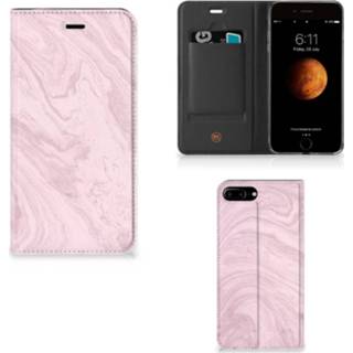 👉 Stand case roze Apple iPhone 7 Plus | 8 Standcase Marble Pink 8718894659083