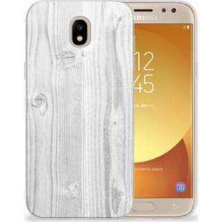 👉 Samsung Galaxy J5 2017 Bumper Hoesje White Wood