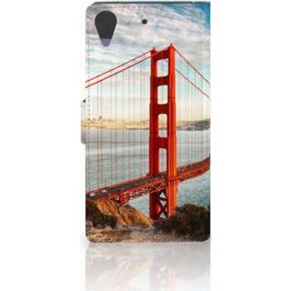 👉 Flip cover HTC Desire 628 Golden Gate Bridge 8718894722695