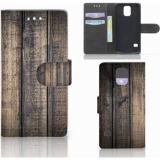 Steiger hout Samsung Galaxy S5 | Neo Book Style Case Steigerhout 8718894725276