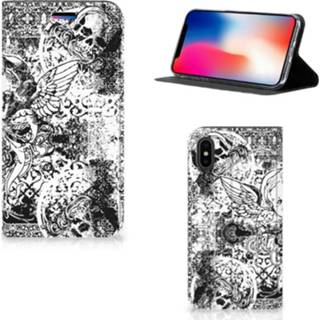 👉 XS x Mobiel BookCase Apple iPhone | Skulls Angel 8718894728147