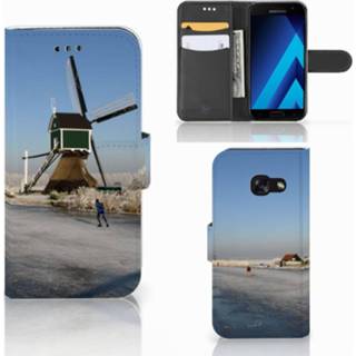 👉 Flip cover Samsung Galaxy A3 2017 Schaatsers 8718894750964