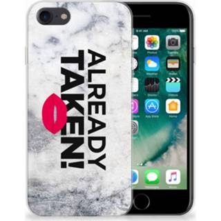 👉 Siliconen hoesje wit Apple iPhone 7 | 8 met naam Already Taken White 8718894754634