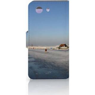 👉 Flip cover Sony Xperia Z3 Compact Schaatsers 8718894756249