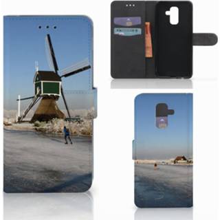 👉 Flip cover Samsung Galaxy A6 Plus 2018 Schaatsers 8718894764534