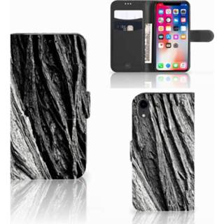 👉 Boom schors grijs Book Style Case Apple iPhone Xr Boomschors 8718894766903