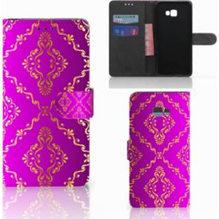 👉 Portemonnee roze Wallet Case Samsung Galaxy J4 Plus (2018) Barok 8718894770009