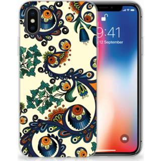 👉 X XS Apple iPhone | TPU Hoesje Design Barok Flower 8718894828885