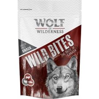 👉 2 + 1 gratis! 3 x 180 g Wolf of Wilderness Snack - Wild Bites Hills Eend 4260358517537
