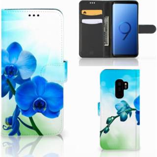 👉 Orch idee blauw Samsung Galaxy S9 Plus Hoesje Orchidee 8718894857649